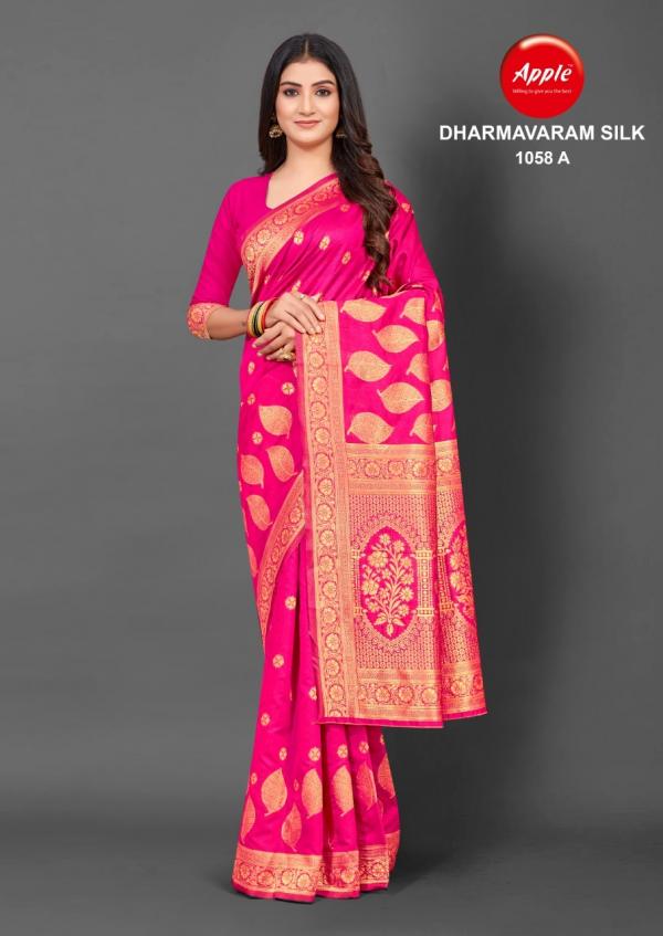 Apple Dharmavarm Silk 1058 Fancy Cotton Silk Saree Collection